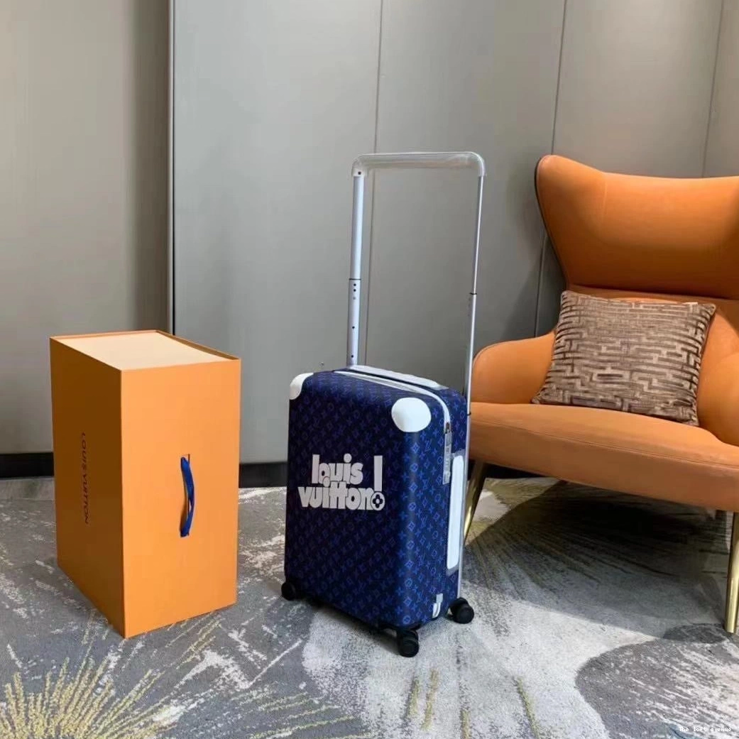 55 CUSTOM 37L HORIZON SUITCASE BLUE MONOGRAM 0823